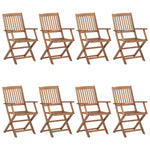 Klappstoler 8 Stk Heltre Akasie