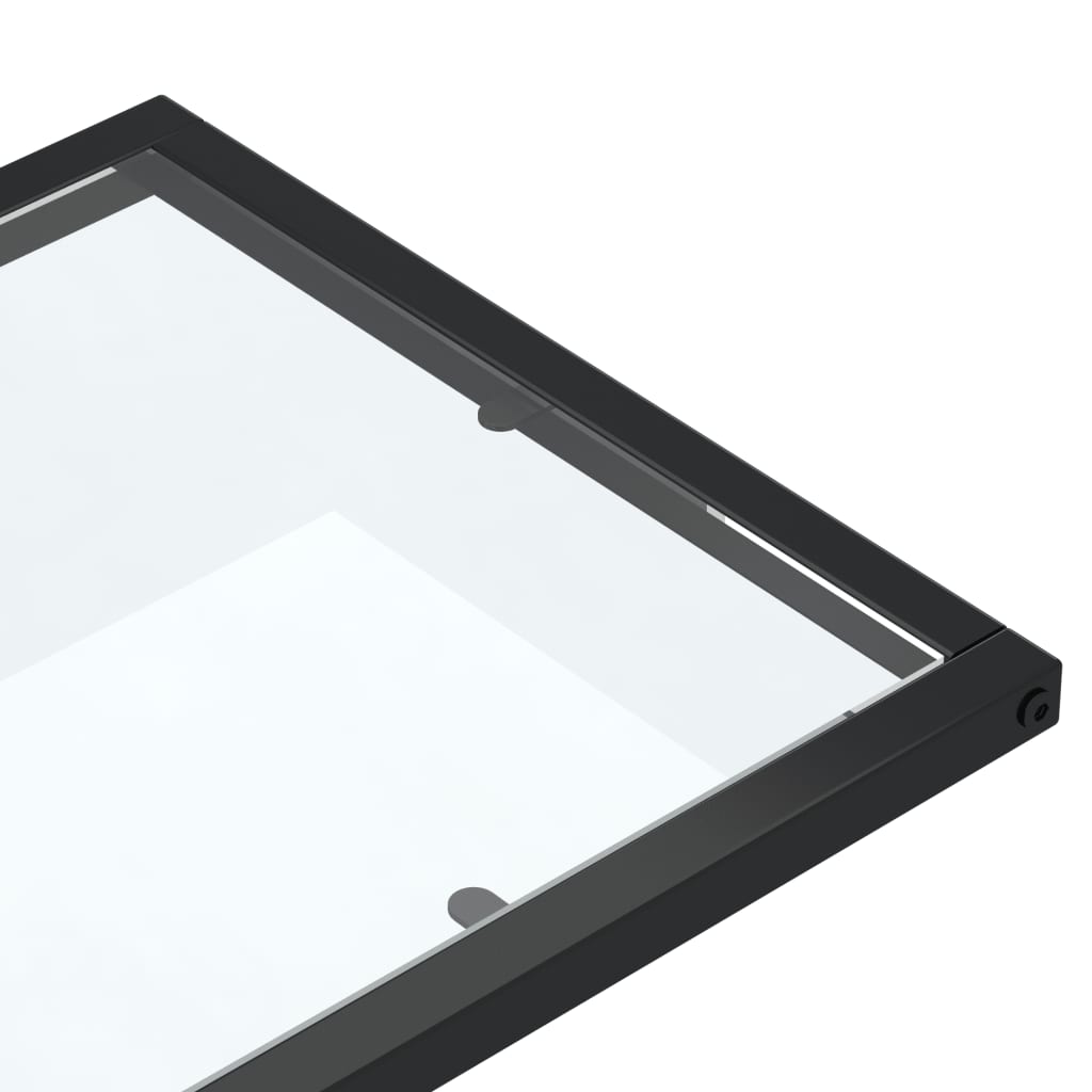 Sidebord For Pc Gjennomsiktig 50X35X65 Cm Herdet Glass