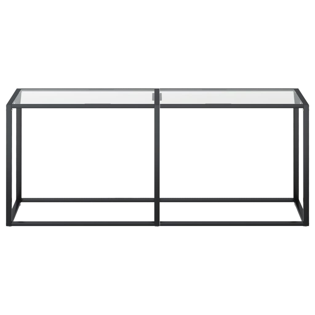 Konsollbord Gjennomsiktig 180X35X75,5 Cm Herdet Glass