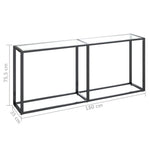 Konsollbord Gjennomsiktig 180X35X75,5 Cm Herdet Glass
