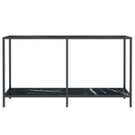 Konsollbord Svart 140X35X75,5 Cm Herdet Glass