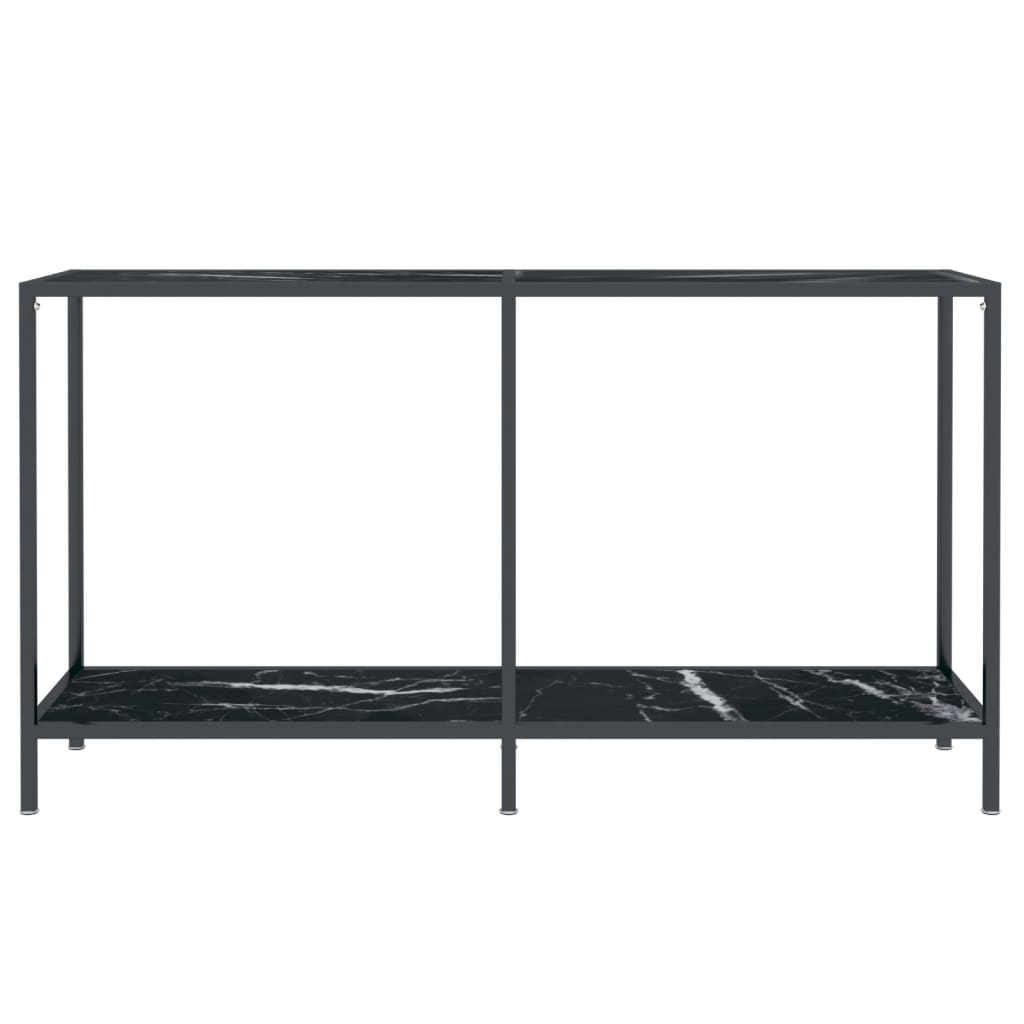 Konsollbord Svart 140X35X75,5 Cm Herdet Glass