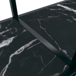 Konsollbord Svart 140X35X75,5 Cm Herdet Glass