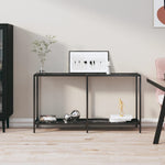 Konsollbord Svart 140X35X75,5 Cm Herdet Glass