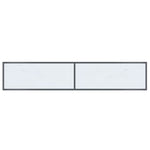 Konsollbord Hvit 180X35X75,5 Cm Herdet Glass