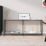 Konsollbord Hvit 180X35X75,5 Cm Herdet Glass