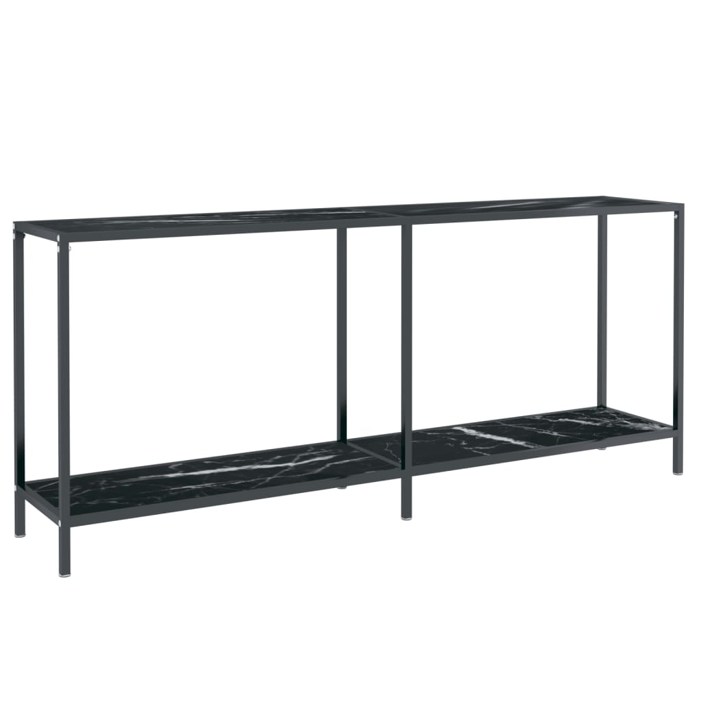 Konsollbord Svart 180X35X75,5 Cm Herdet Glass