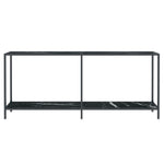 Konsollbord Svart 180X35X75,5 Cm Herdet Glass