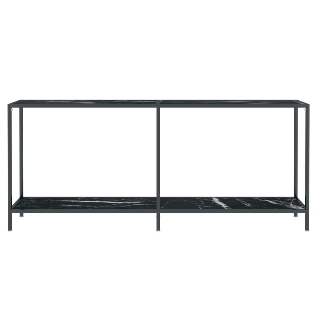 Konsollbord Svart 180X35X75,5 Cm Herdet Glass