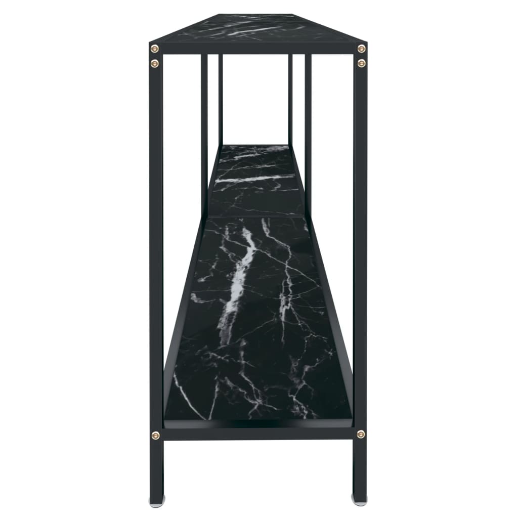 Konsollbord Svart 180X35X75,5 Cm Herdet Glass