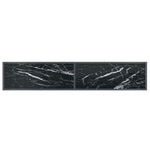 Konsollbord Svart 180X35X75,5 Cm Herdet Glass