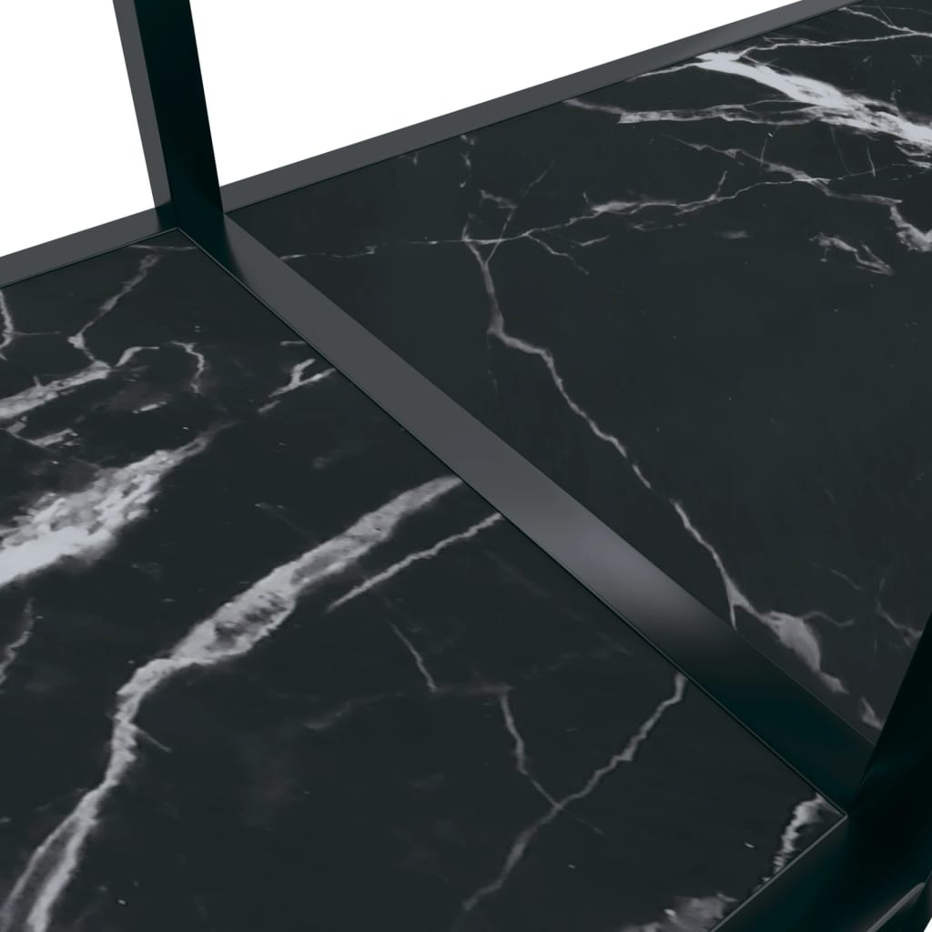 Konsollbord Svart 180X35X75,5 Cm Herdet Glass