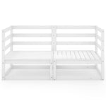 2-Seters Hagesofa Hvit Heltre Furu