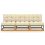 Sofa Med Puter 3-Seters Heltre Furu