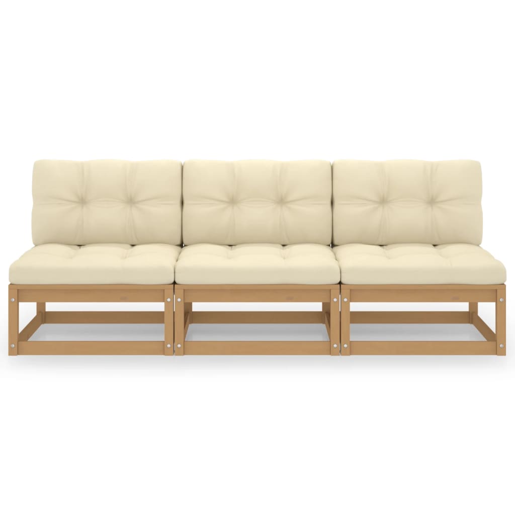 Sofa Med Puter 3-Seters Heltre Furu