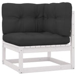 Hagesofa Med Puter 3-Seters Heltre Furu