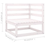 Hagesofa Med Puter 3-Seters Heltre Furu