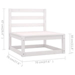 Hagesofa Med Puter 3-Seters Heltre Furu