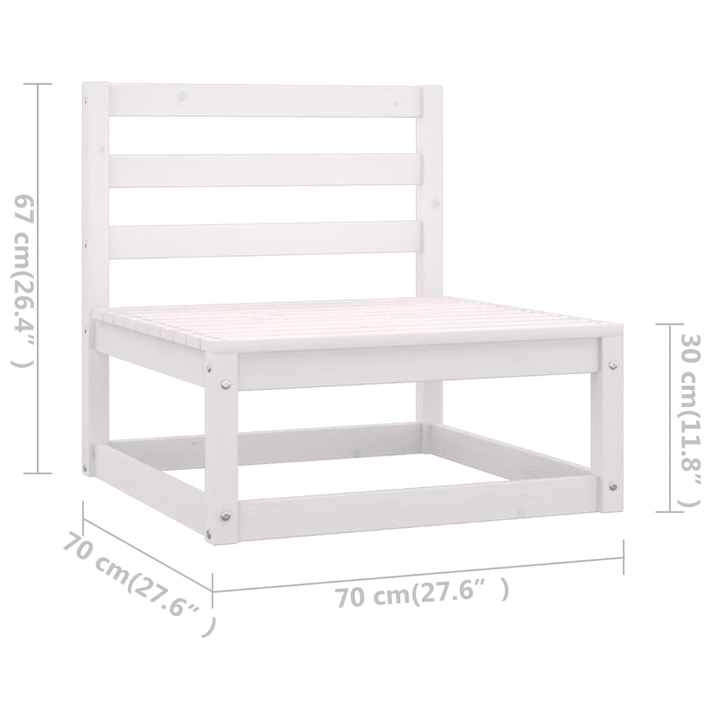 Hagesofa Med Puter 3-Seters Heltre Furu
