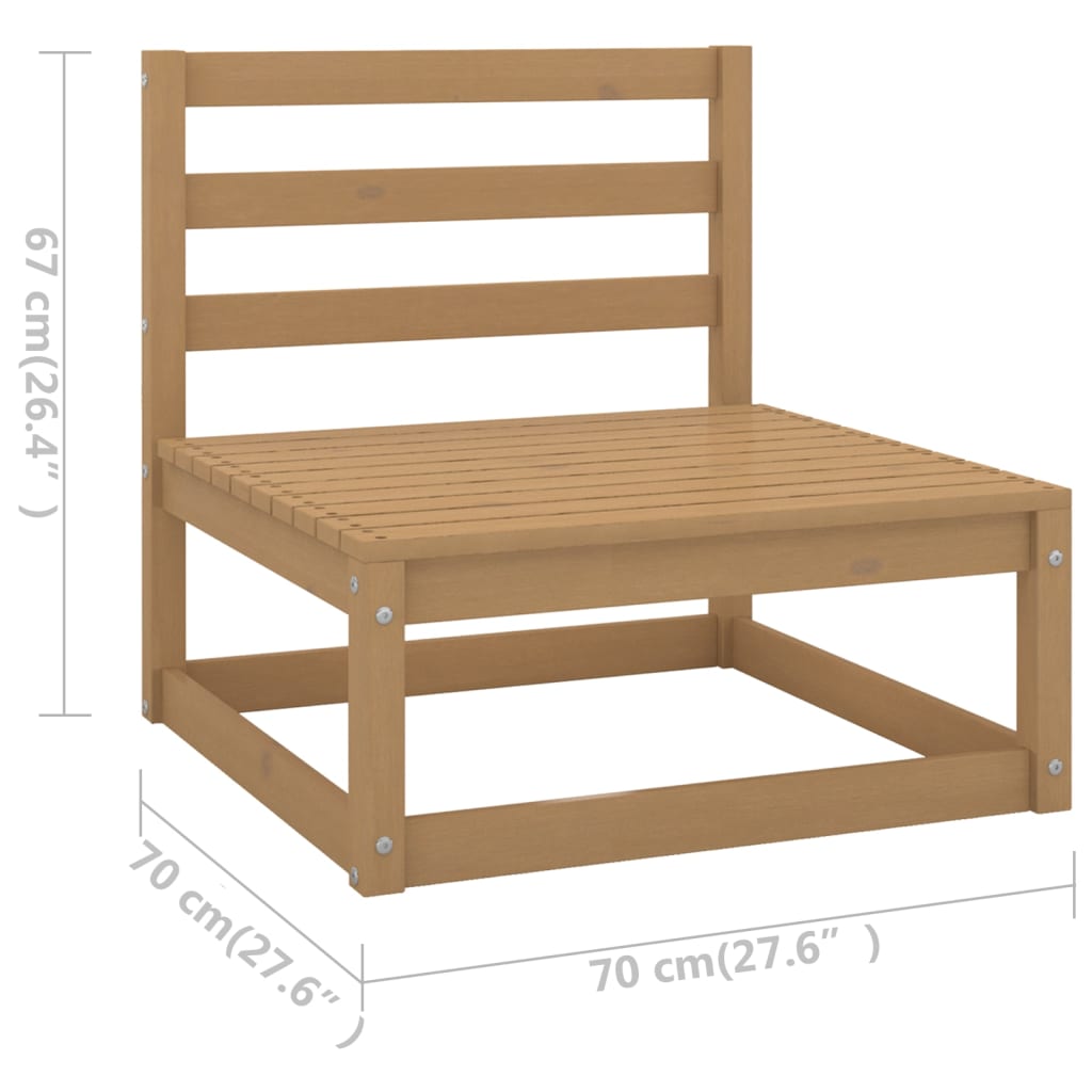 Hagesofa Med Puter 4-Seters Heltre Furu