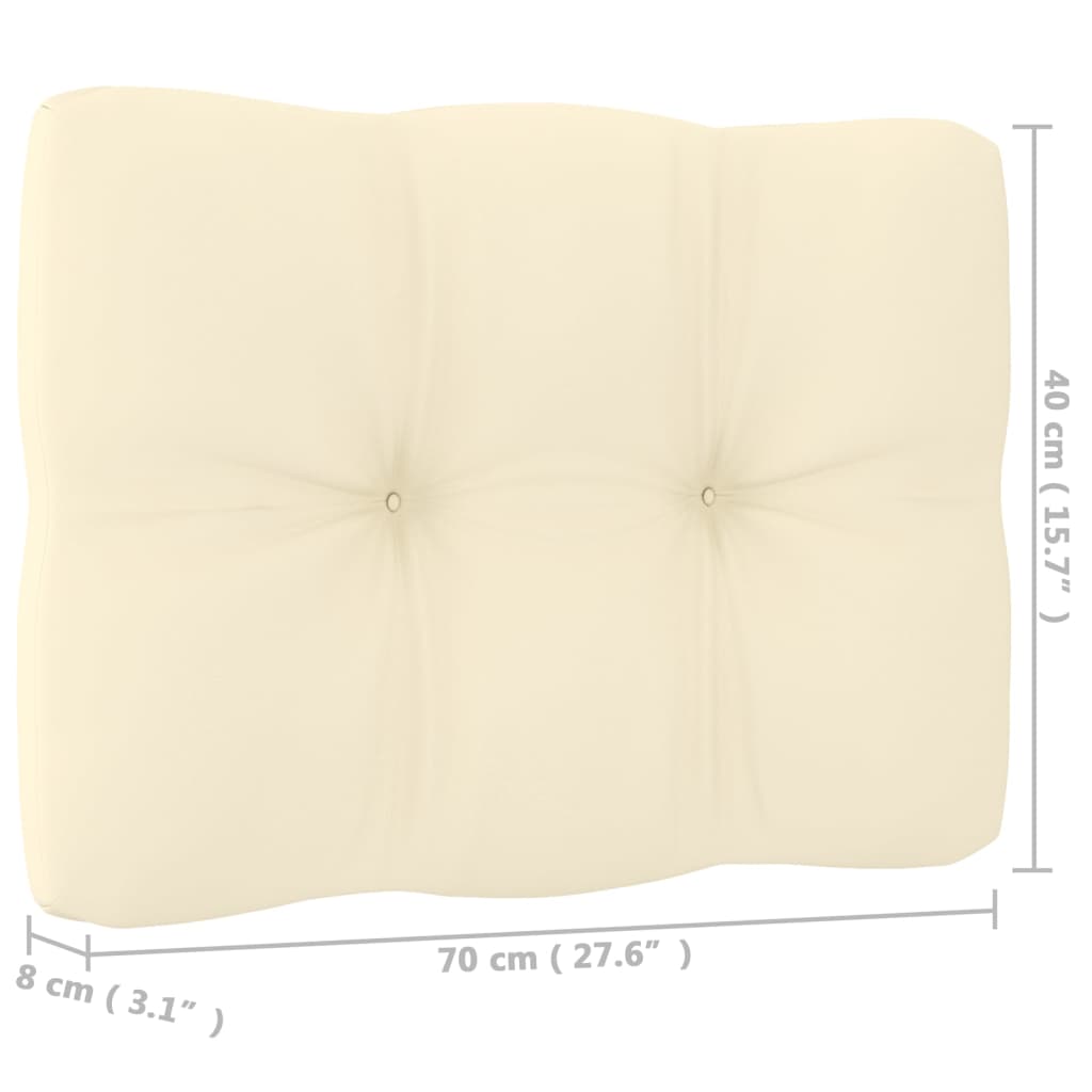 Hagesofa Med Puter 4-Seters Heltre Furu