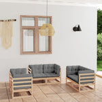 Hagesofagruppe Med Puter 6 Deler Heltre Furu