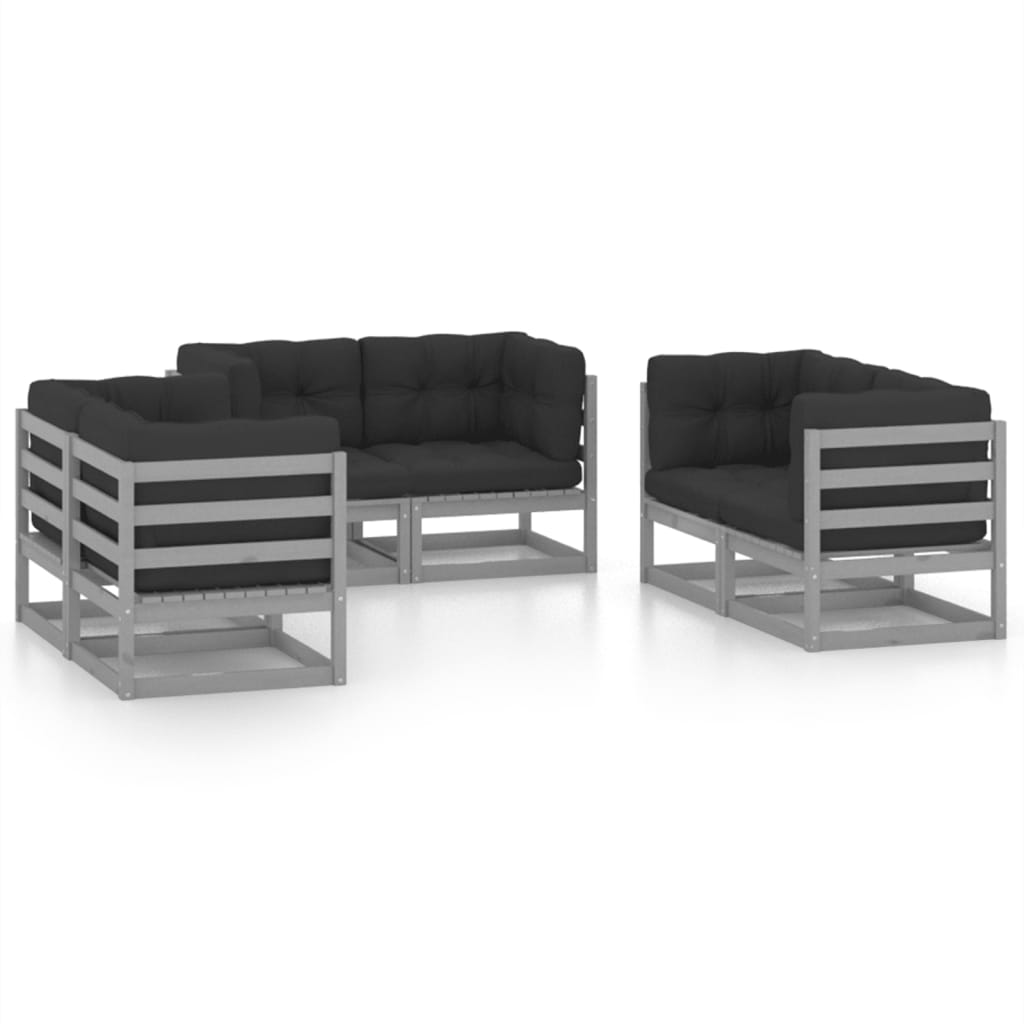 Hagesofagruppe Med Puter 6 Deler Heltre Furu