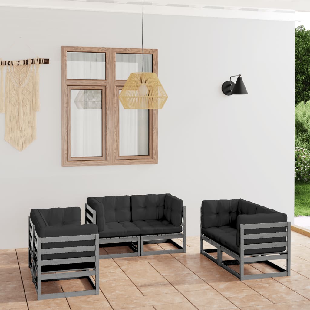 Hagesofagruppe Med Puter 6 Deler Heltre Furu