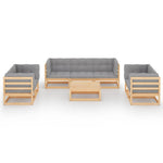 Hagesofagruppe Med Puter 8 Deler Heltre Furu