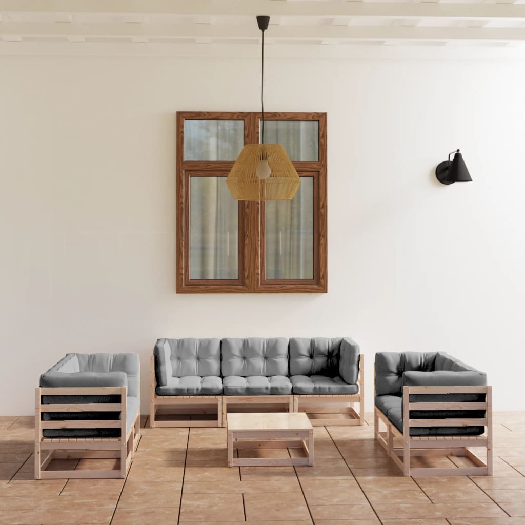 Hagesofagruppe Med Puter 8 Deler Heltre Furu
