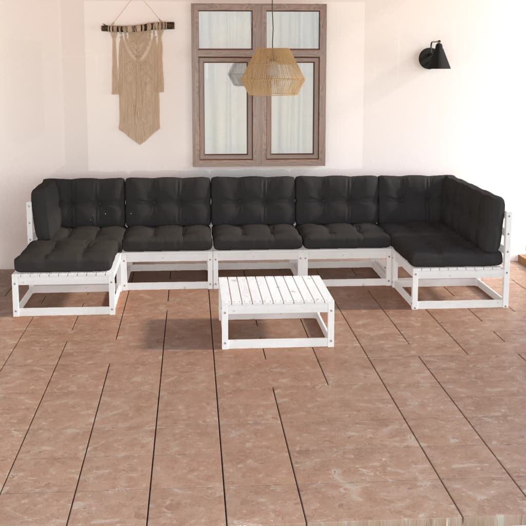 Hagesofagruppe Med Puter 8 Deler Heltre Furu