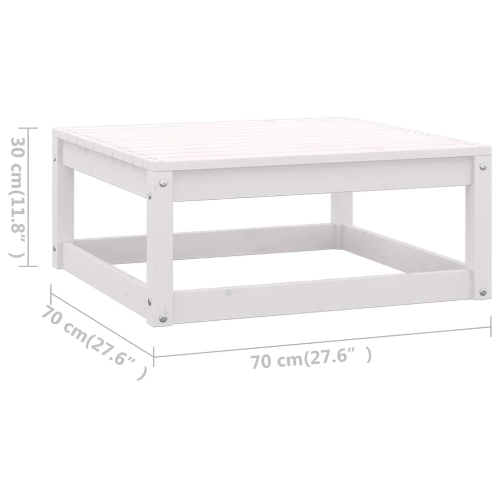 Hagesofagruppe Med Puter 7 Deler Hvit Heltre Furu