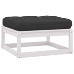Hagesofagruppe Med Puter 7 Deler Hvit Heltre Furu