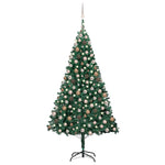 Forhåndsbelyst Kunstig Juletre Med Kulesett Grønn 210 Cm Pvc