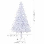 Forhåndsbelyst Kunstig Juletre Med Kulesett 120 Cm 230 Grener