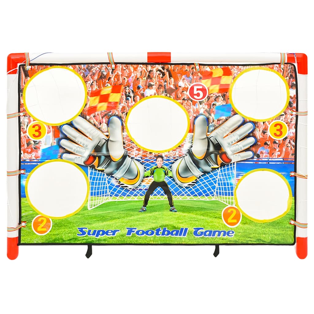 Fotballmålsett For Barn Med Målvegg 120X51X77,5 Cm