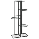 Blomsterstativ Med 5 Etasjer 43X22X98 Cm Svart Metall