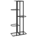 Blomsterstativ Med 5 Etasjer 43X22X98 Cm Svart Metall
