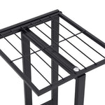 Blomsterstativ Med 5 Etasjer 43X22X98 Cm Svart Metall