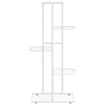 Blomsterstativ 5 Etasjer 43X22X98 Cm Hvit Metall