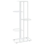 Blomsterstativ 5 Etasjer 43X22X98 Cm Hvit Metall
