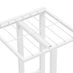 Blomsterstativ 5 Etasjer 43X22X98 Cm Hvit Metall