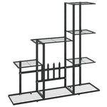 Blomsterstativ 94,5X25X88 Cm Svart Metall