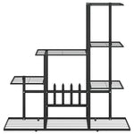Blomsterstativ 94,5X25X88 Cm Svart Metall