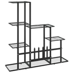 Blomsterstativ 94,5X25X88 Cm Svart Metall