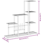 Blomsterstativ 94,5X25X88 Cm Svart Metall