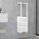 Håndklestativ 25X20X95 Cm Stål Hvit