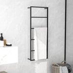 Håndklestativ 45X10X115 Cm Stål Svart