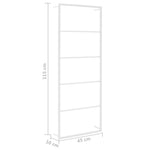 Håndklestativ Hvit 45X10X115 Cm Stål