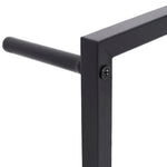 Håndklestativ 60X10X116 Cm Stål Svart